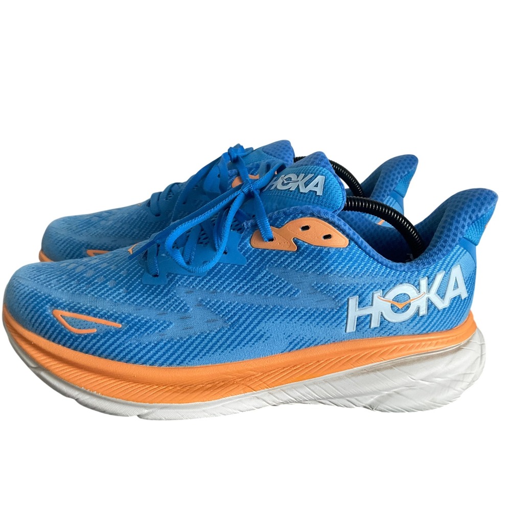 Hoka Clifton 9 Mens 10D Coastal Sky All Aboard Blue Running Shoes 1127895 CSAA